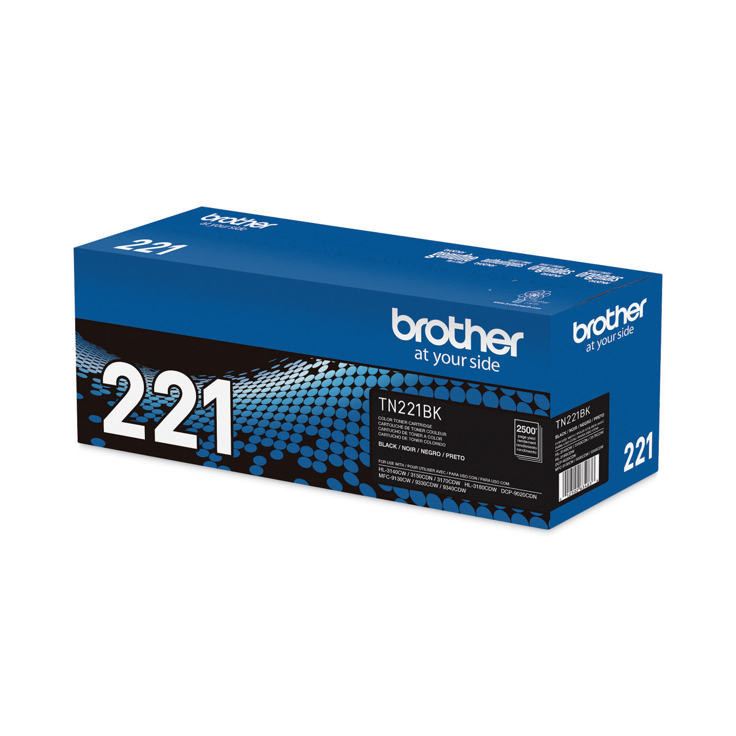 3-Pack Black Toner Cartridge for Brother Printers | 3*2500 Pages Yield