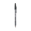 PIL35711 - Better Ballpoint Pen, Stick, Medium 1 mm, Black Ink, Smoke Barrel, Dozen