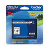 BRTTZE211 - TZe Standard Adhesive Laminated Labeling Tape, 0.23" x 26.2 ft, Black on White