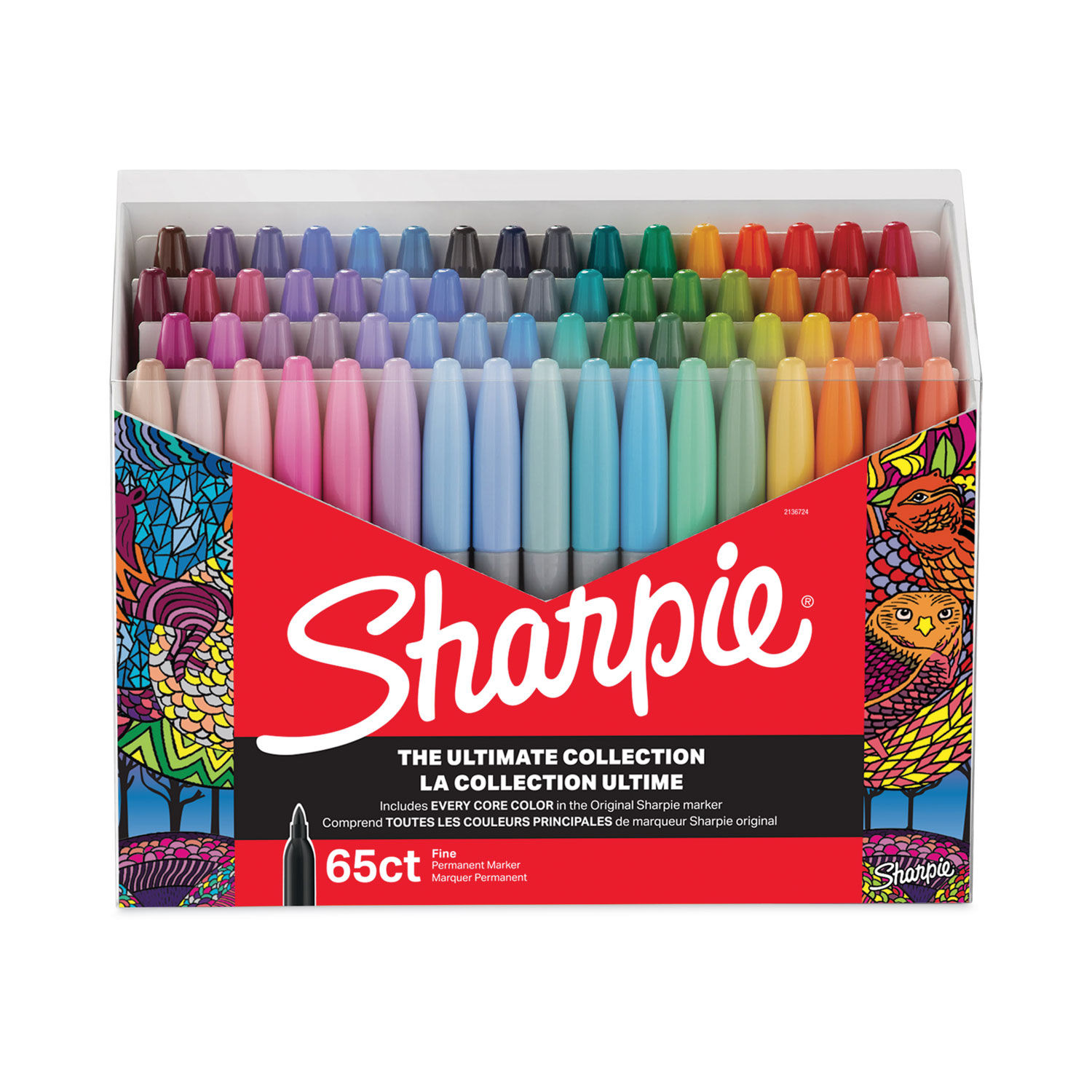 Sharpie Color Burst Ultra Fine Permanent Markers, Assorted Colors, 24 Count  