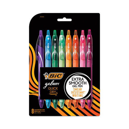 BIC Gelocity Smooth Gel Pens, Fine Point (0.5mm), Black, For a Smooth  Writing Experience, 36-Count Pack