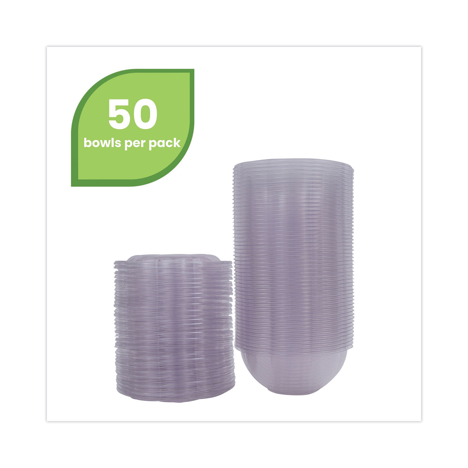 Renewable and Compostable Salad Bowls with Lids by EcoProducts® ECOEPSB24