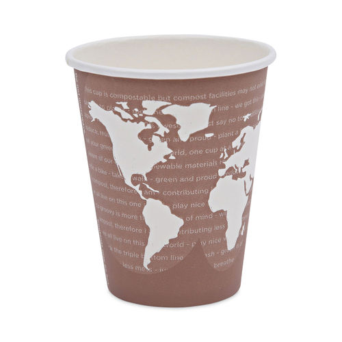 Bulk 48 Ct. Purple Disposable Paper Coffee Cups with Lids & Sleeves