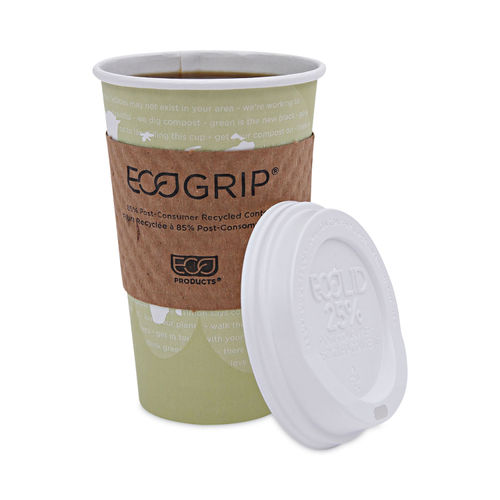 Compostable Coffee Disposable Cups With Lids and Sleeves 100's - Go-Compost  Paper Cups