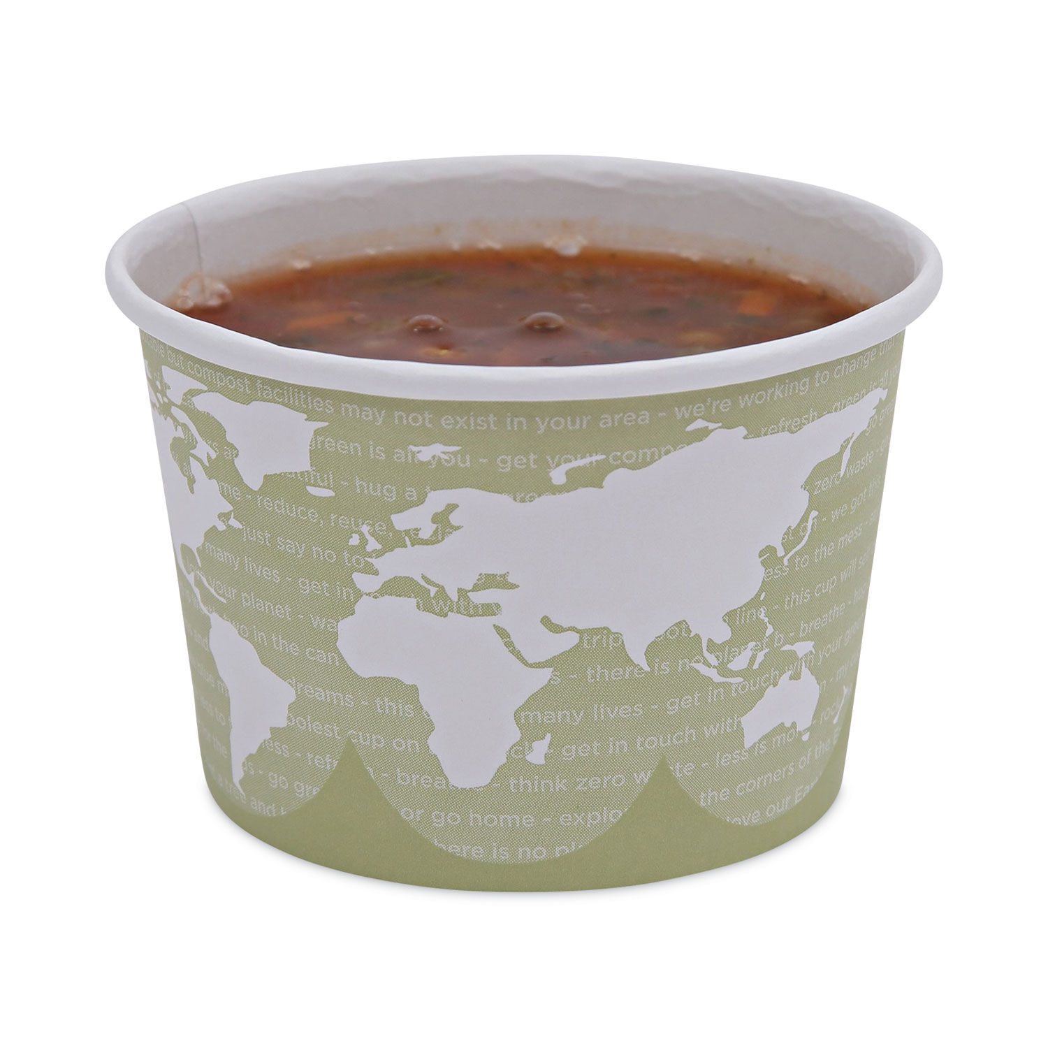 Eco-Products - World Art Renewable & Compostable Food Container - 8oz. Container