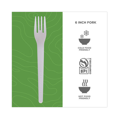 100% Compostable Forks Spoons Knives Eco-Friendly PLA Bioplastic