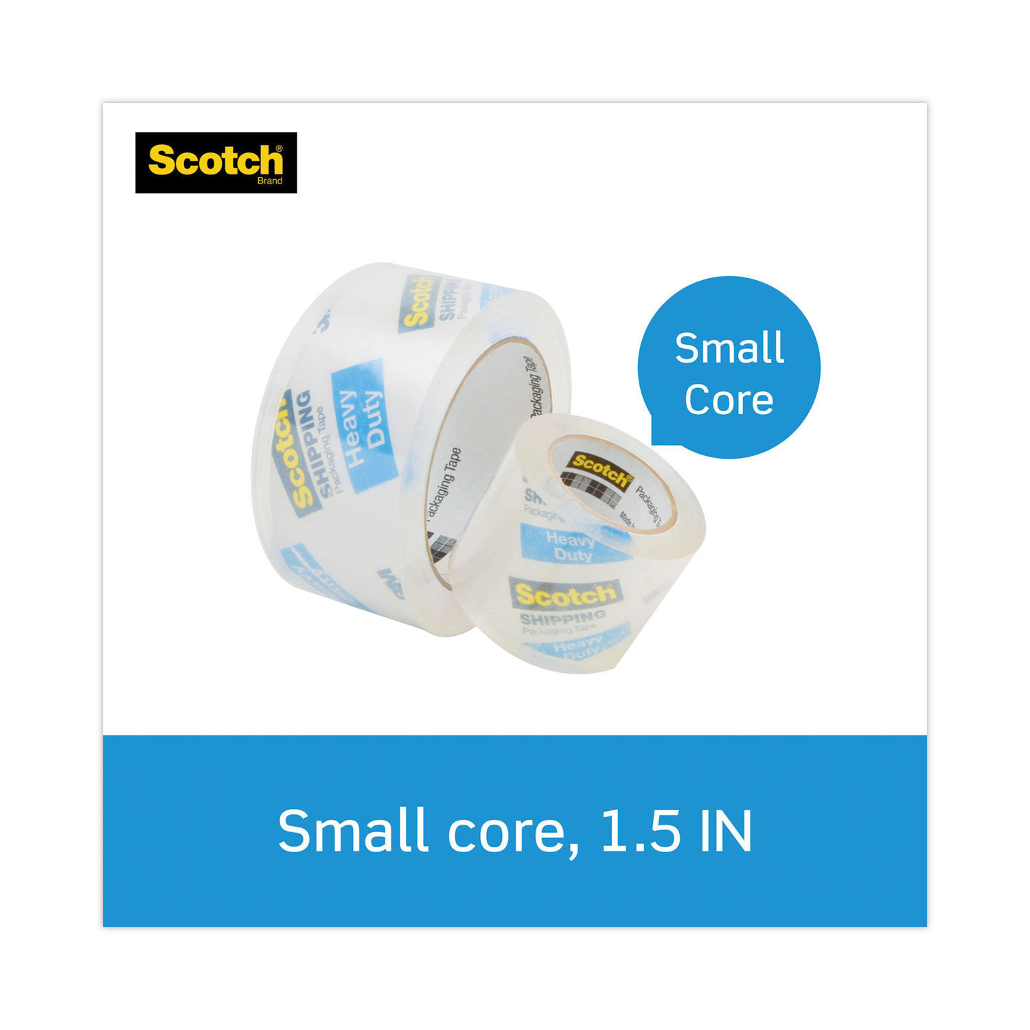 3850 Heavy-Duty Packaging Tape with Dispenser by Scotch® MMM142 