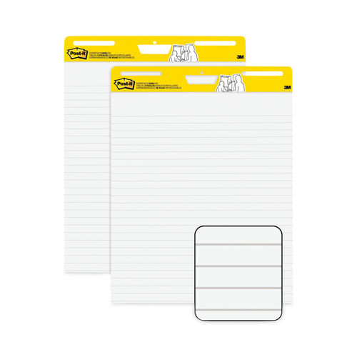 Self Stick Easel Pads 15 x 18, White, 20 Sheets/Pad, 2 Pads/Pack