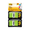 MMM680BG2 - Standard Page Flags in Dispenser, Bright Green, 50 Flags/Dispenser, 2 Dispensers/Pack