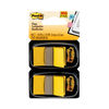 MMM680YW2 - Standard Page Flags in Dispenser, Yellow, 50 Flags/Dispenser, 2 Dispensers/Pack