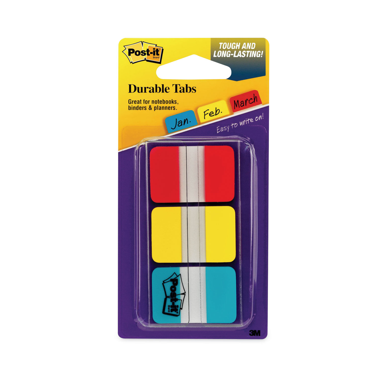 Post-it Tabs 1 Tabs, 1/5-Cut Tabs, Assorted Brights, 1 Wide, 66/Pack