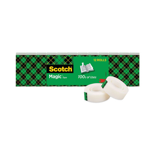 Scotch Magic Tape, 3/4 x 500, 4 pk
