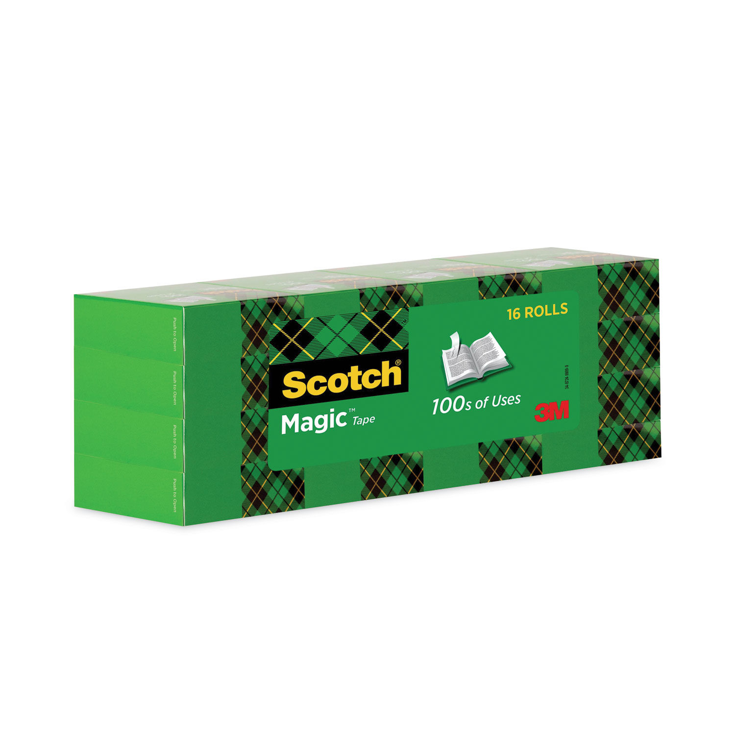 Scotch Magic Tape Value Pack 3/4 inch x 1000 inch 1 inch Core Clear 16/Pack