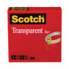 MMM6002P1272 - Transparent Tape, 3" Core, 0.5" x 72 yds, Transparent, 2/Pack