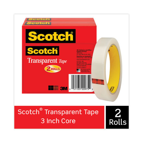 Scotch Glossy Transparent Tape - 2 pack