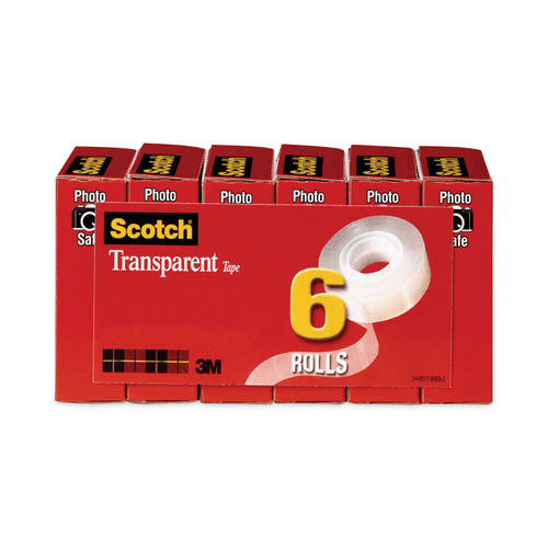 Transparent Tape by Scotch® MMM6006PK