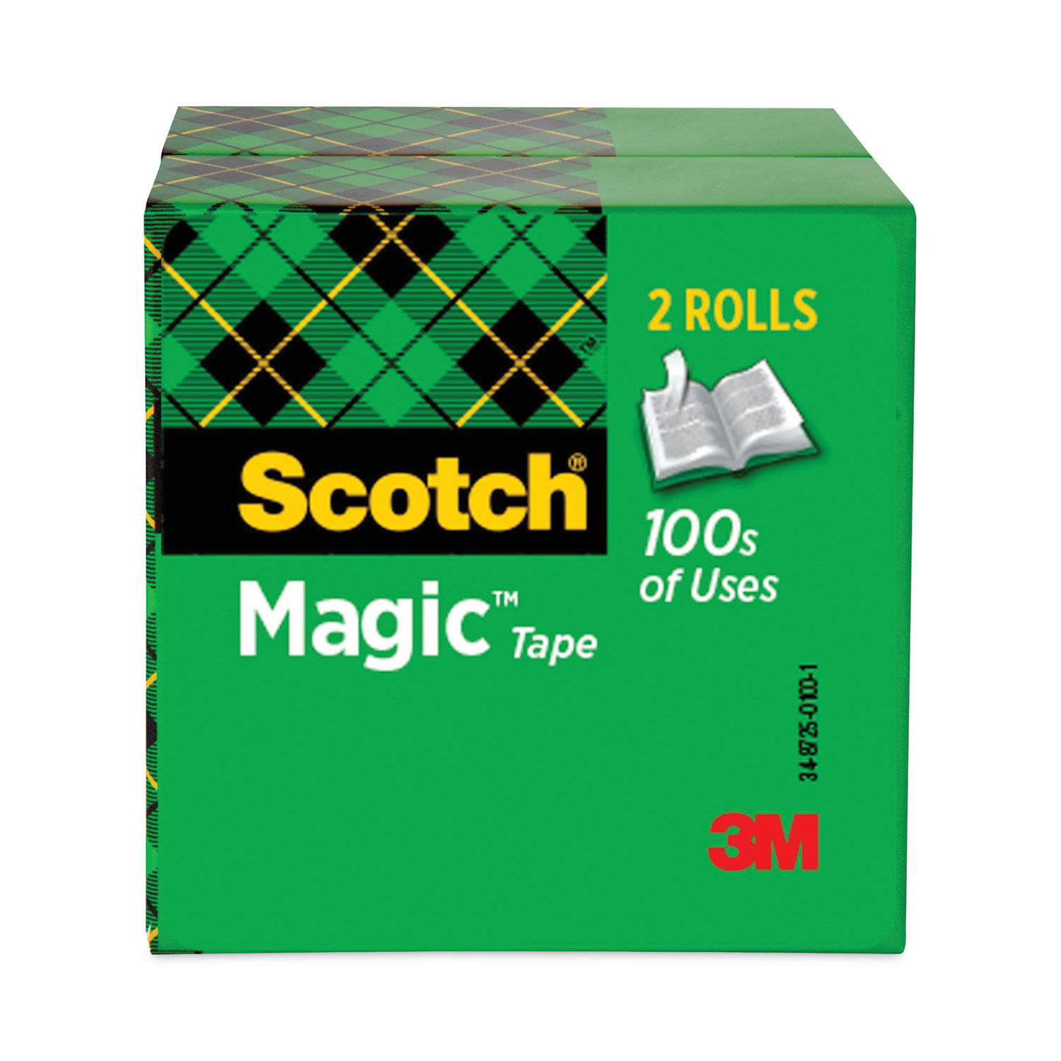 Scotch® High-Performance Masking Tape 232, 3 Core, 12 mm x 55 m, Tan