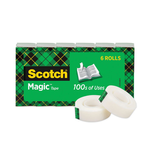 Scotch® Magic™ Tape, 19 mm x 6 m, 2 Rolls/Pack