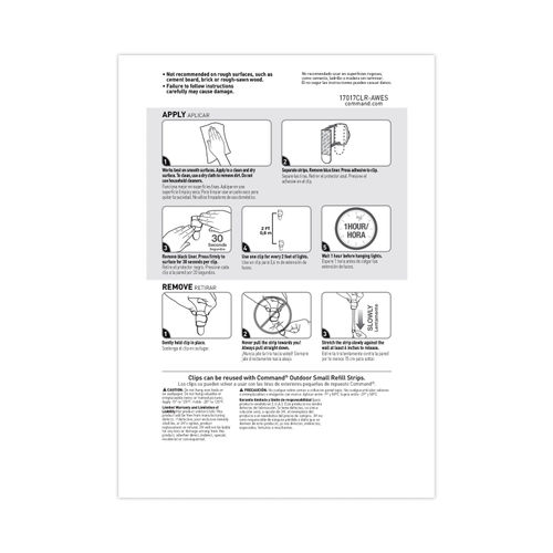 Command Small Clear Round Cord Clips (2-Pack) (20 Hooks, 24 Strips)