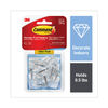 MMM17067CLR9ES - Clear Hooks and Strips, Small, Plastic/Metal, 0.5 lb, 9 Hooks and 12 Strips/Pack