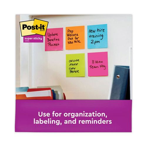 Post-it® Super Sticky Notes Cabinet Pack - Energy Boost MMM65424SSAUCP, MMM  65424SSAUCP - Office Supply Hut