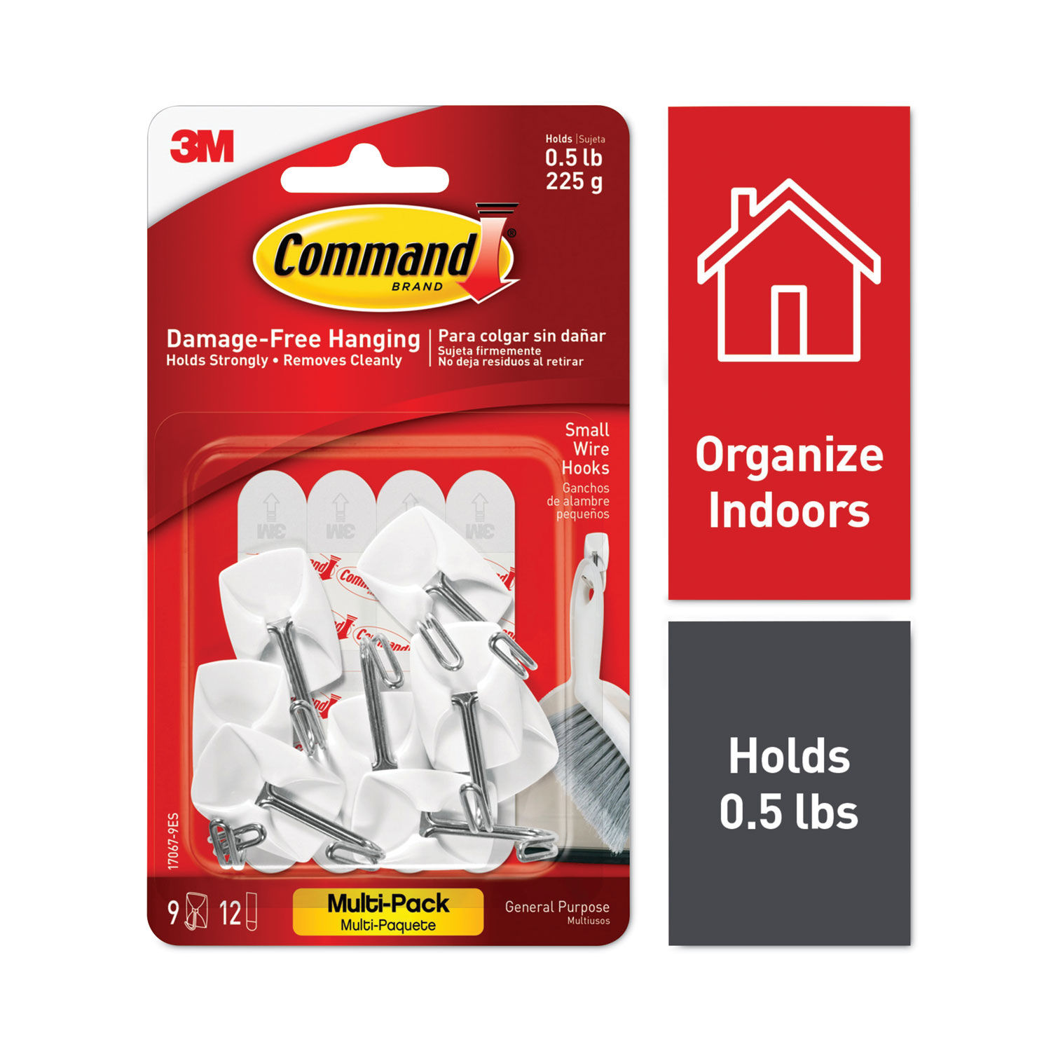 3M Command General Purpose Removable Plastic Hooks Micro 0.5 Lb