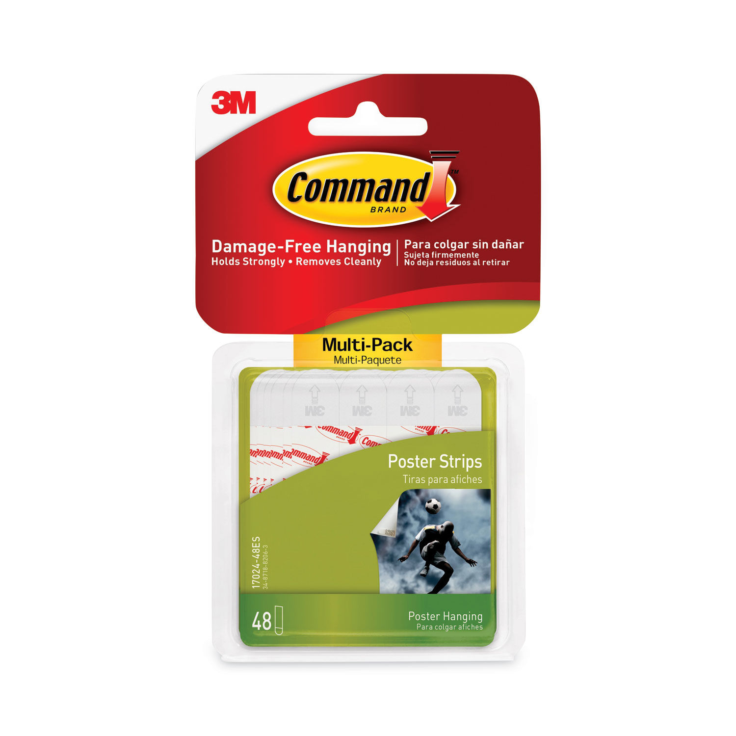 Command™ Poster Strips Value Pack, White, 12 Strips (17024ES)