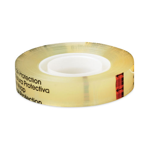  Double Sided Office Tape, 1/2 x 36 yards, 3 Core, Clear  MMM665121296 : Office Products