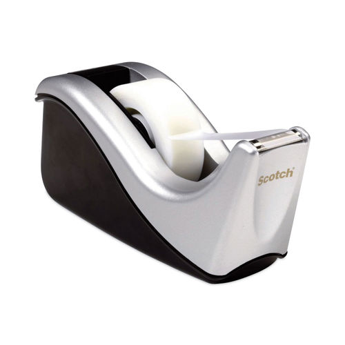 Value Desktop Tape Dispenser, 1 Core, Two-Tone Black | Bundle of 5 Each