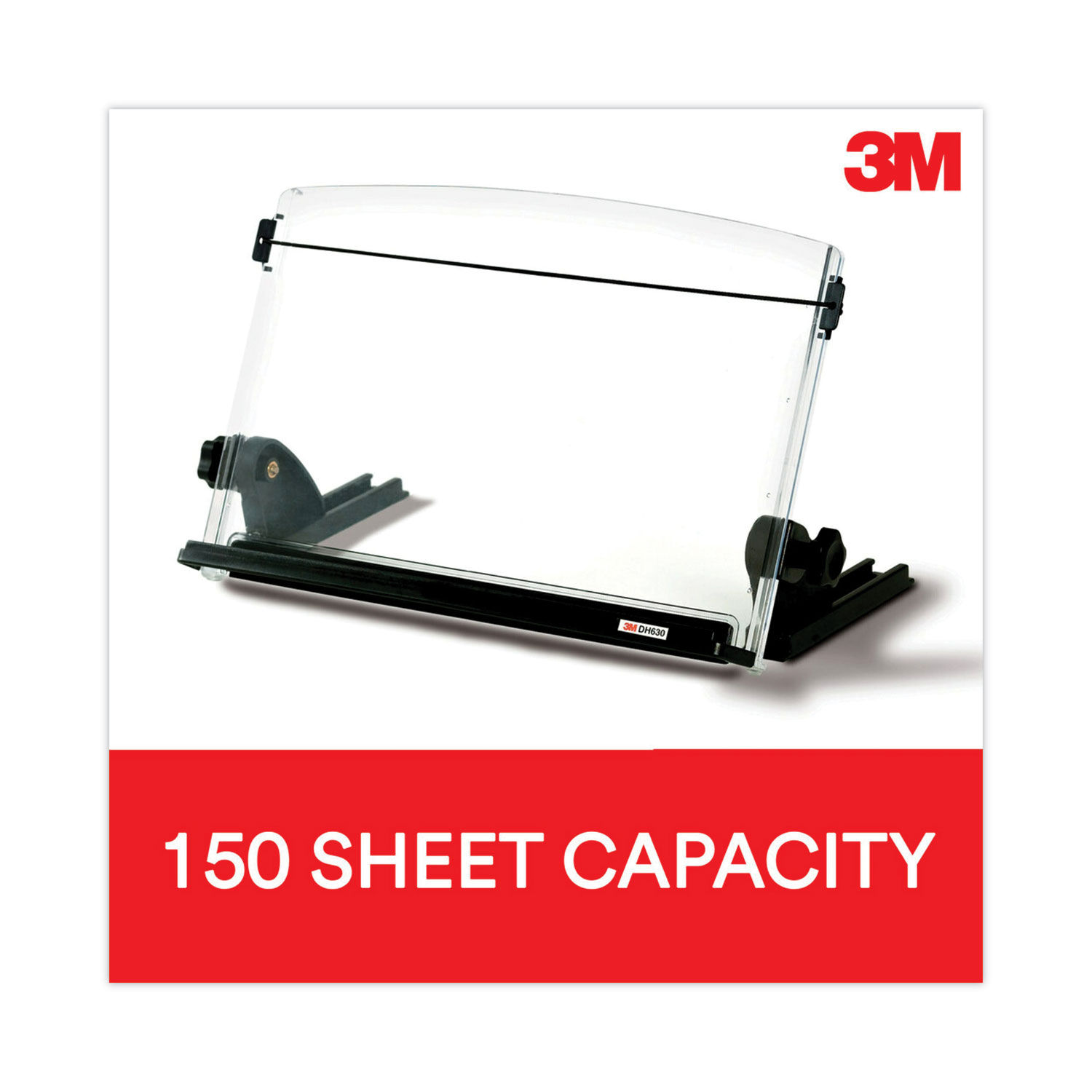 Copyholder: Adhesive Monitor Mount, holds 30 sheets