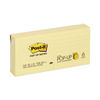 MMMR335YW - Original Canary Yellow Pop-up Refill, Note Ruled, 3" x 3", Canary Yellow, 100 Sheets/Pad, 6 Pads/Pack