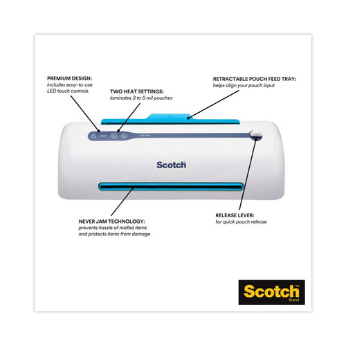 Scotch Thermal Laminating Pouches Premium Quality, 5 Mil Thick for