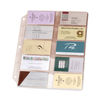 CRD7856000 - Business Card Refill Pages, For 2 x 3.5 Cards, Clear, 20 Cards/Sheet, 10 Sheets/Pack