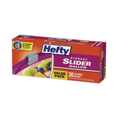 Hefty Slider Storage Bags, Gallon Size, 30 Count (3 Pack), 90 Total