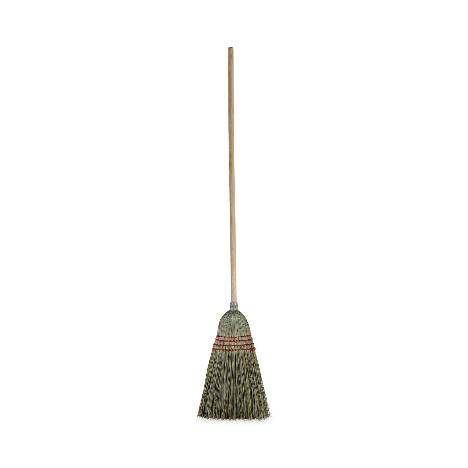 Boardwalk - Angler Broom Plastic Bristles 53 Wood Handle - Yellow