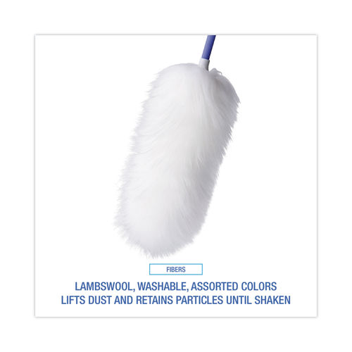 Boardwalk Lambswool Duster W/26 Plastic Handle, Assorted Colors