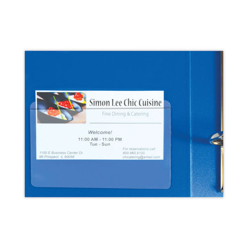 Self-Adhesive Contact Card Holder