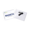 CLI92943 - Magnetic Name Badge Holder Kit, Horizontal, 4w x 3h, Clear, 20/Box