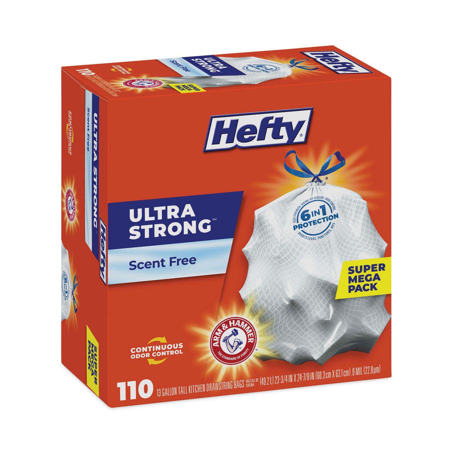 Ultra Strong Tall Kitchen and Trash Bags by Hefty® PCTE88368CT