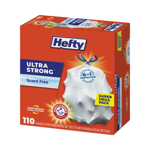 Hefty Ultra Strong 13 Gal. Tall Kitchen White Trash Bag (20-Count)