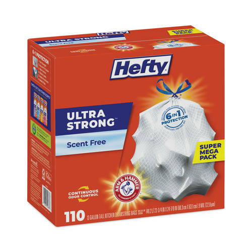 Hefty Ultra Strong Draw String 33 Gal. Trash Bags (50-Count