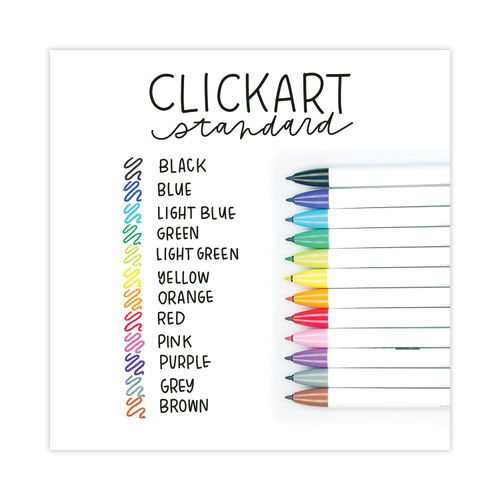 Zebra ClickArt Retractable Marker Pen - ZEB69012 