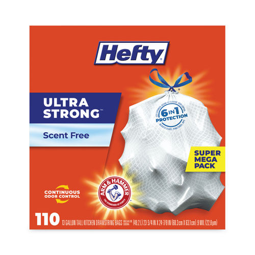 Hefty 30 gal Ultra Strong Multipurpose Drawstring Trash Bags (25 ct)