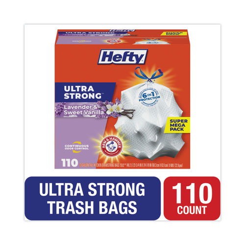 Hefty Ultra Strong Scented Tall White Kitchen Bags - PCTE88366 