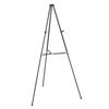 QRT51E - Lightweight Telescoping Tripod Easel, Adjusts 38" to 66" High, Aluminum, Black