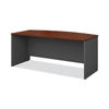 BSHWC24446 - Series C Collection Bow Front Desk, 71.13" x 36.13" x 29.88", Hansen Cherry/Graphite Gray