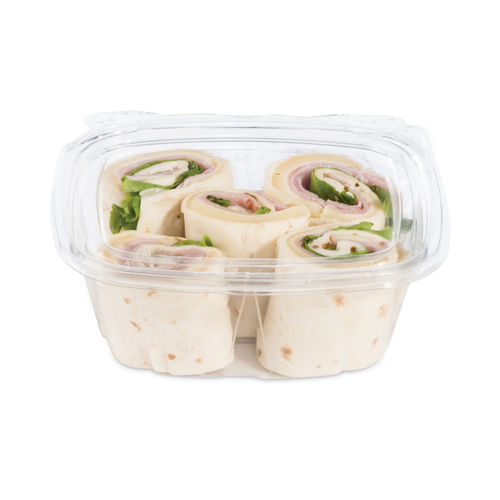 Dart Hinged Lid Carryout Food Containers 3 Compartments 2 516 H x 7 12 W x  8 D White Pack Of 200 - Office Depot