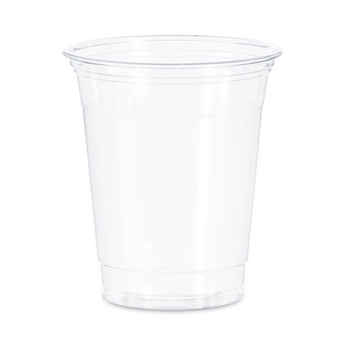 Choice 9, 12, 16, 20, and 24 oz. Clear PET Flat Lid with No Straw Slot -  1000/Case