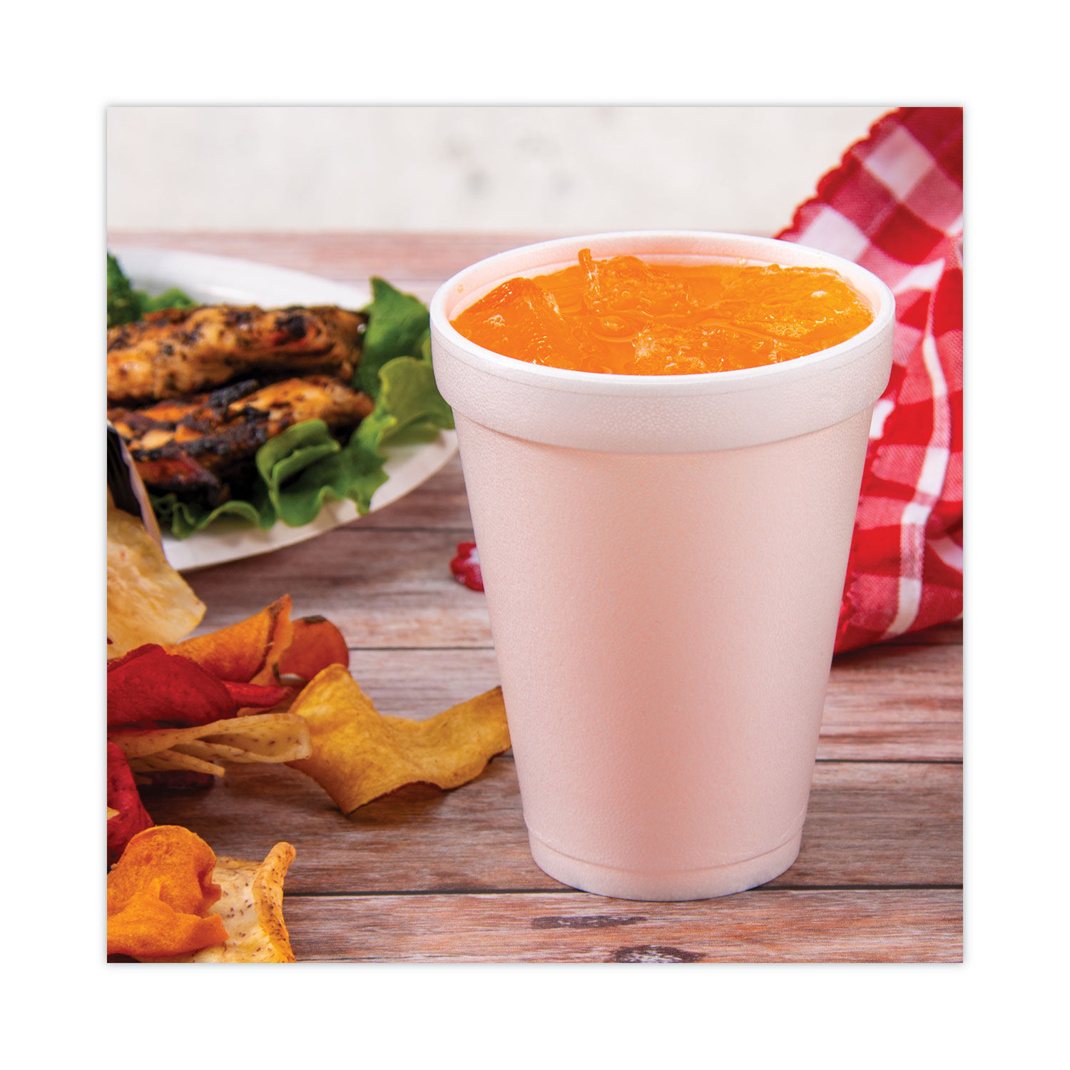 Styrofoam Cups (12 oz.) - 25 Count - Hanson Beverage Service