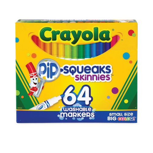 Pip-Squeaks Skinnies Washable Markers by Crayola® CYO588764